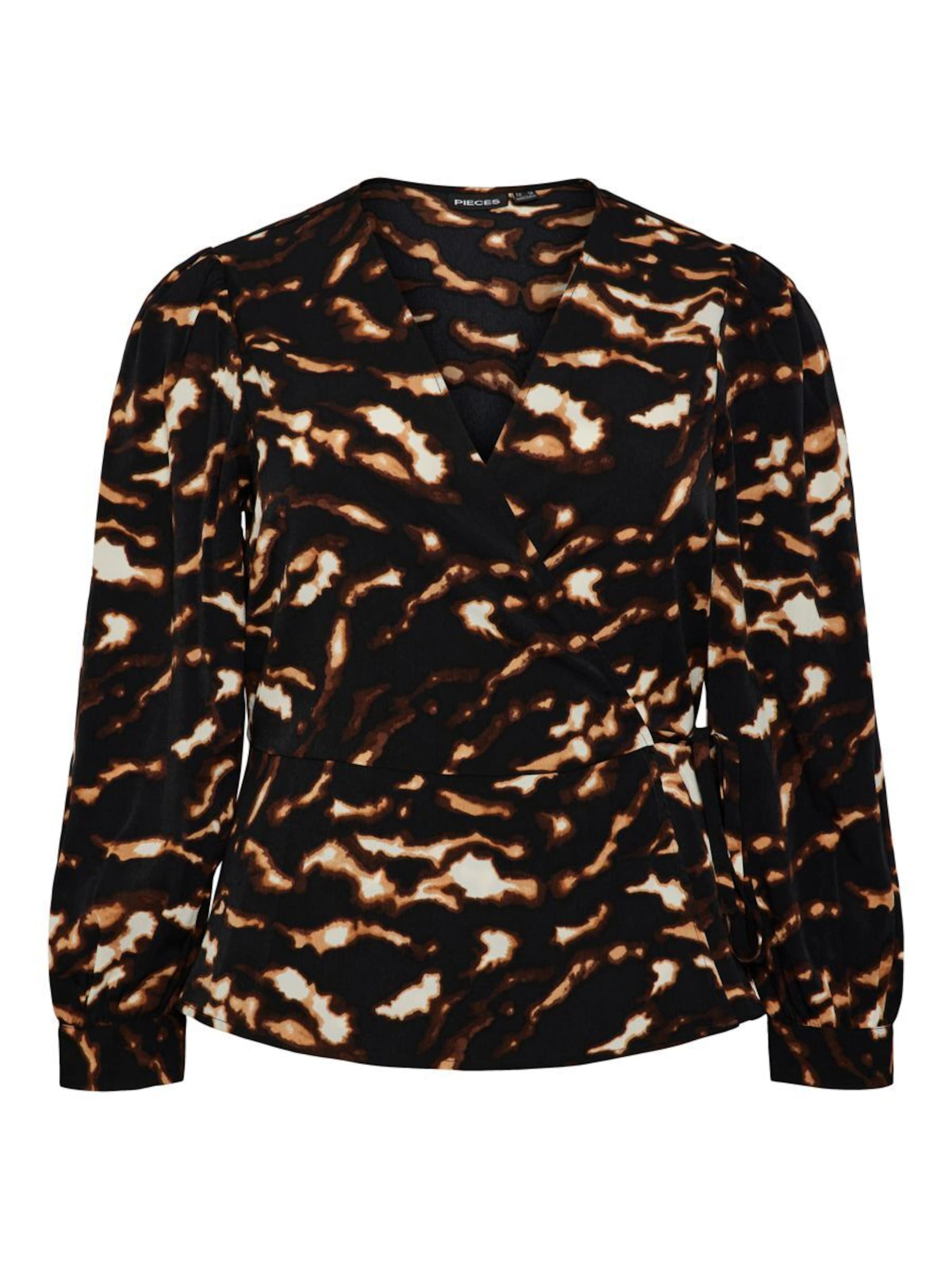 PIECES Curve Top &#x27;Adelena&#x27; in Black: front