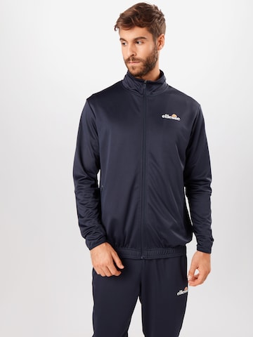 ELLESSE - Ajuste regular Sudadera con cremallera deportiva 'Marzo' en azul: frente