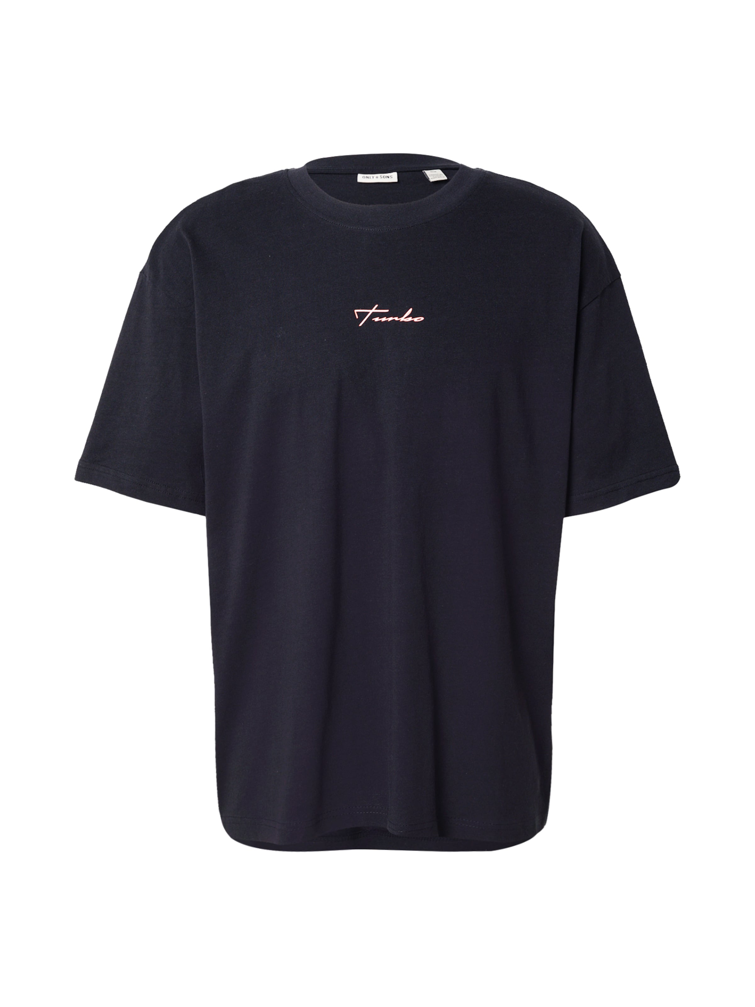 Marškinėliai 'ONSTORETTO' iš Only & Sons, spalva – alyvinė spalva / oranžinė / juoda / balta, Prekių apžvalga