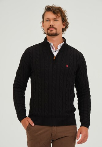 Giorgio di Mare Sweater in Black: front