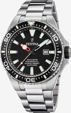 Montre à affichage analogique FESTINA en noir : devant