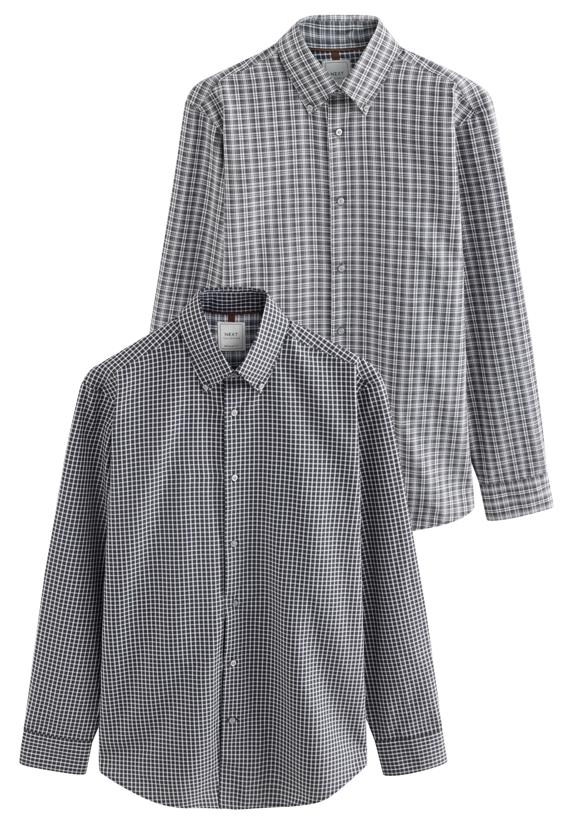 Next Regular fit Πουκάμισο σε γκρι: μπροστά