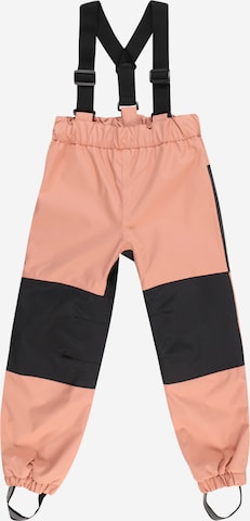 Regular Pantalon fonctionnel Lindex en orange : devant