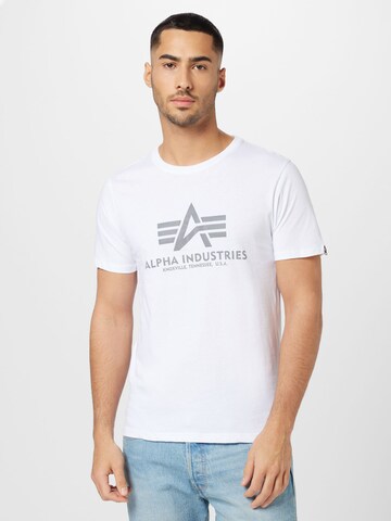 ALPHA INDUSTRIES Regular Fit Bluser & t-shirts i hvid: forside