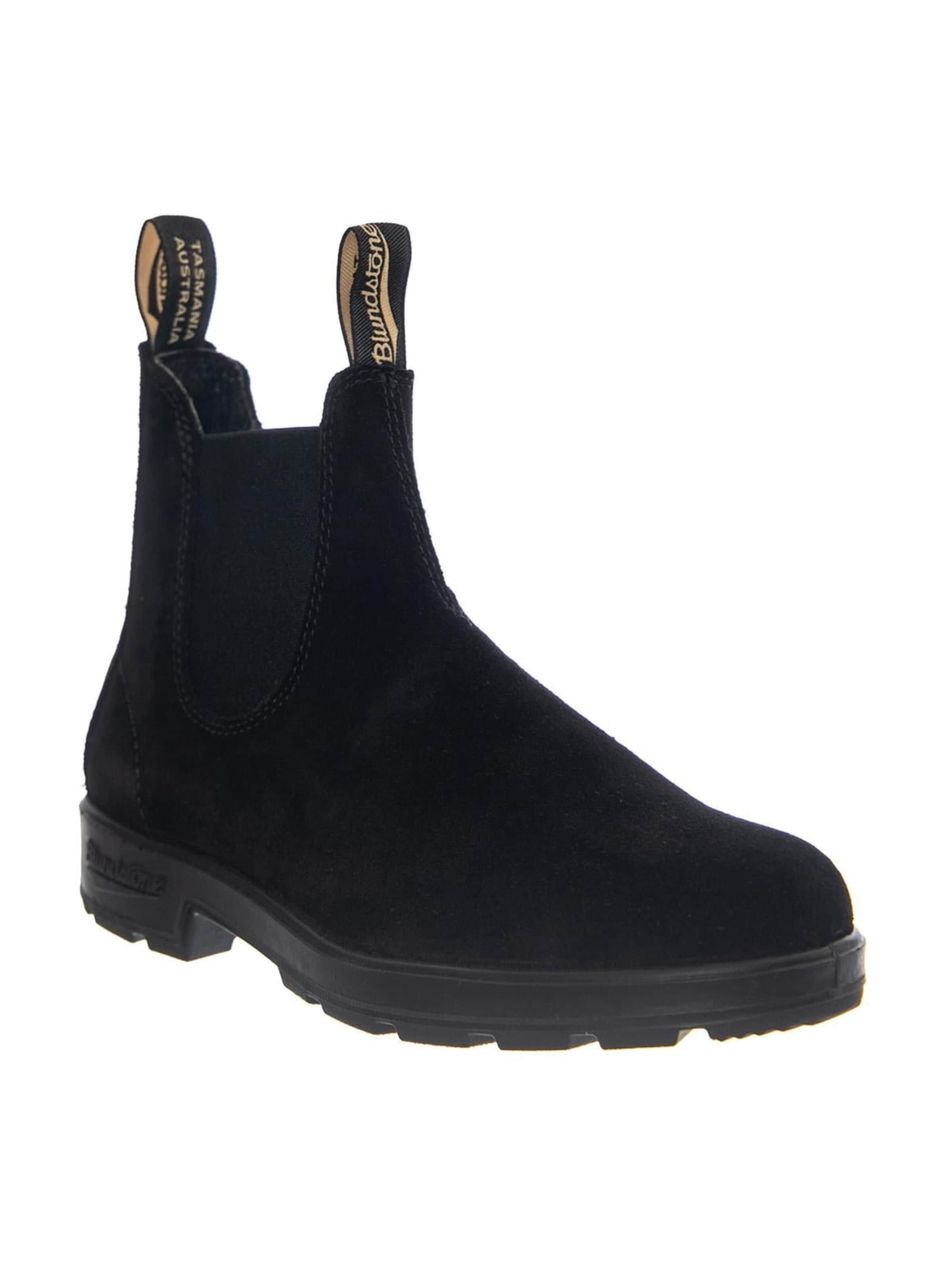 Blundstone Kozaki '585 Chelsea Boot Waxed Nubuk Leather' w kolorze czarny