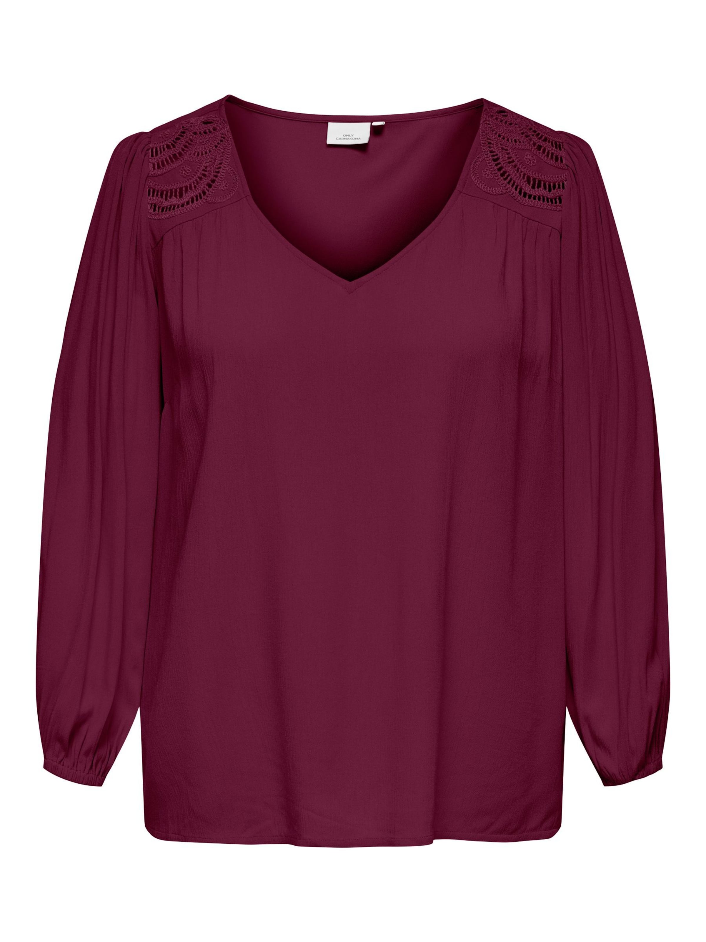 ONLY Carmakoma - Blusa 'CARSELASI' en rojo: frente