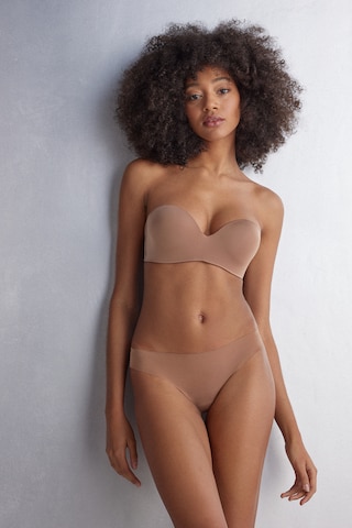 INTIMISSIMI Bandeau Bra in Brown