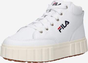 FILA High-Top Sneakers in White: front