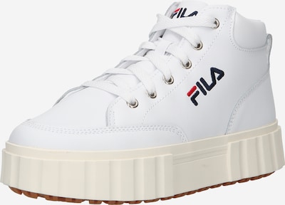 FILA Baskets hautes en rouge sang / noir / blanc, Vue avec produit