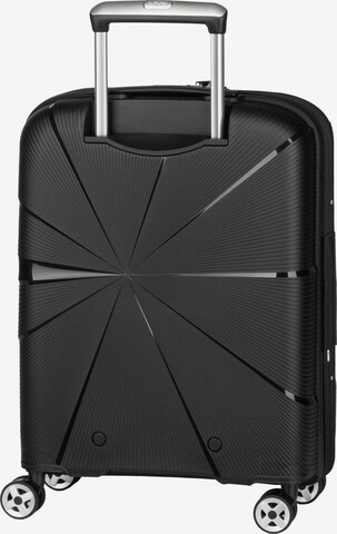 American Tourister Trolley 'Starvibe Spinner 55 EXP' in Schwarz