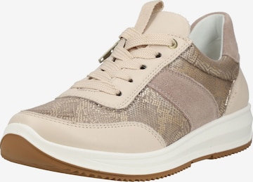 Baskets basses ARA en beige : devant