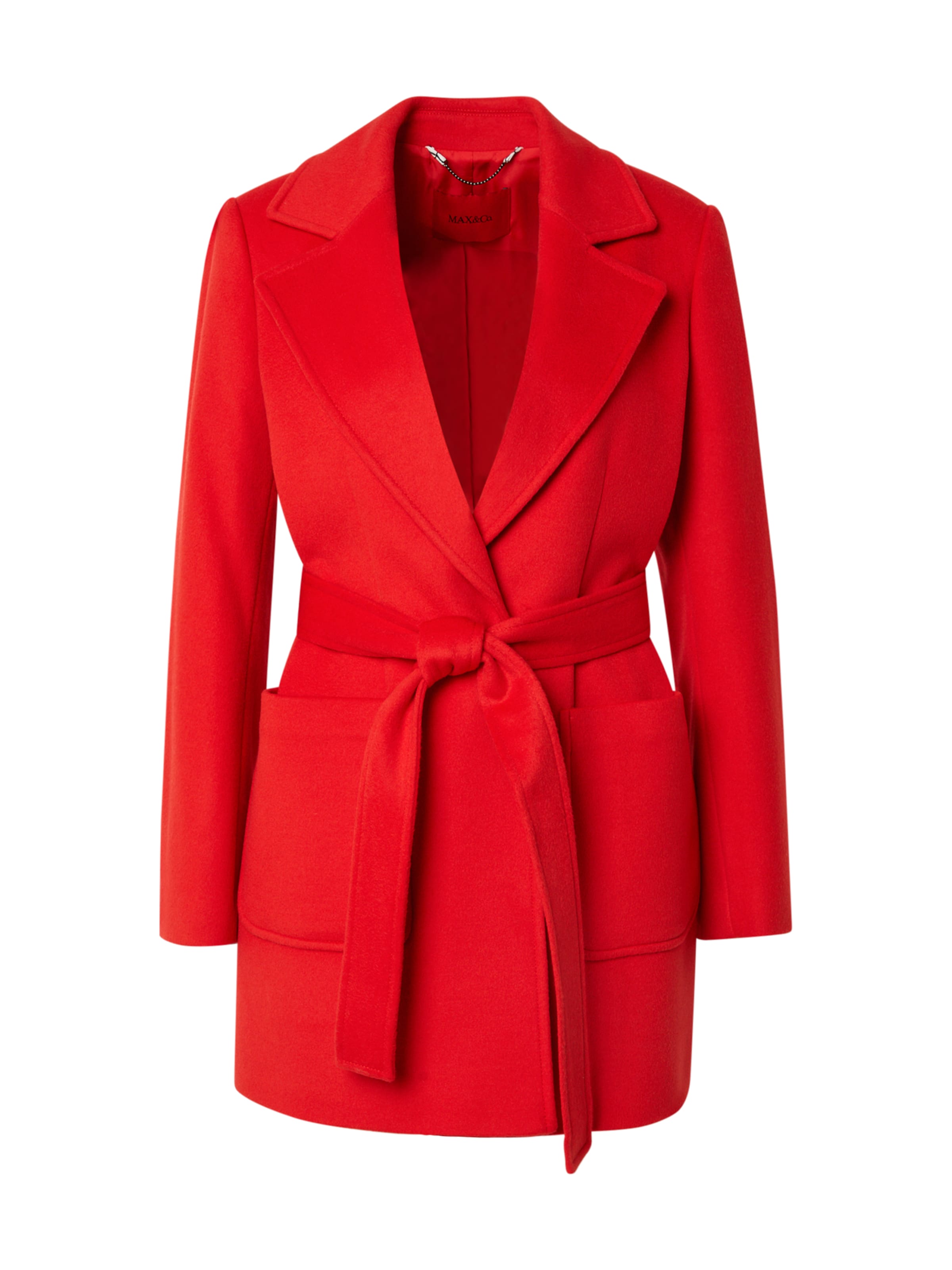 MAX&Co. Kevad-sügismantel 'SHORTRUN', värv punane: eest vaates
