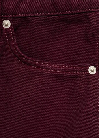 MANGO Wide Leg Jeans 'Camilla' in Rot