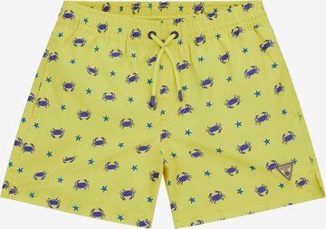 GUESS Board Shorts in Yellow: front