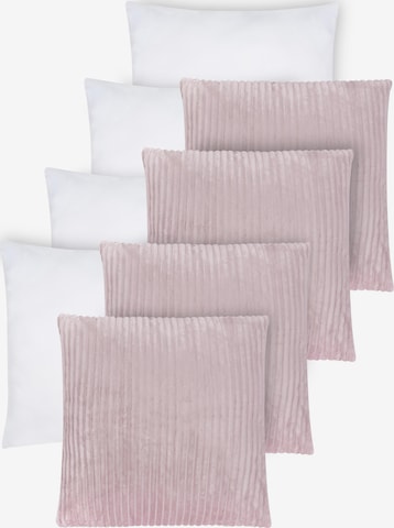 Aspero Set Kissen 'Salta' in Pink: Vorderseite