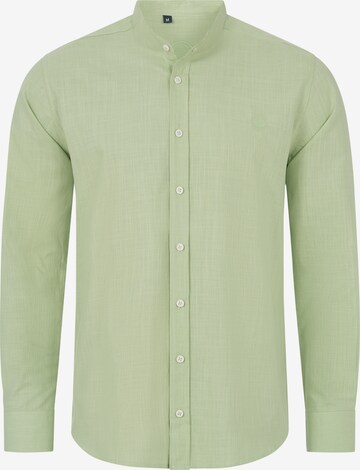 Indumentum Regular fit Button Up Shirt in Green: front