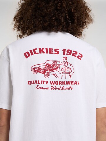 balts DICKIES T-Krekls 'Mechanic'