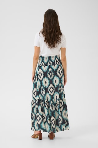 Cream Skirt 'Tiah' in Blue