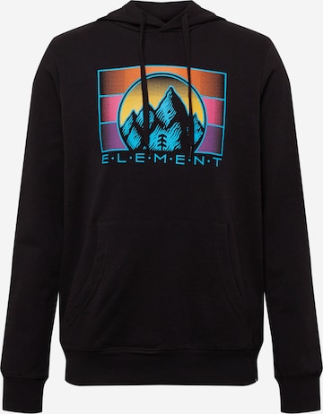 ELEMENT Sportsweatshirt 'PALAZZO' in Zwart: voorkant