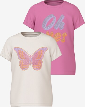 NAME IT T-Shirt 'HANNE' in Pink: predná strana