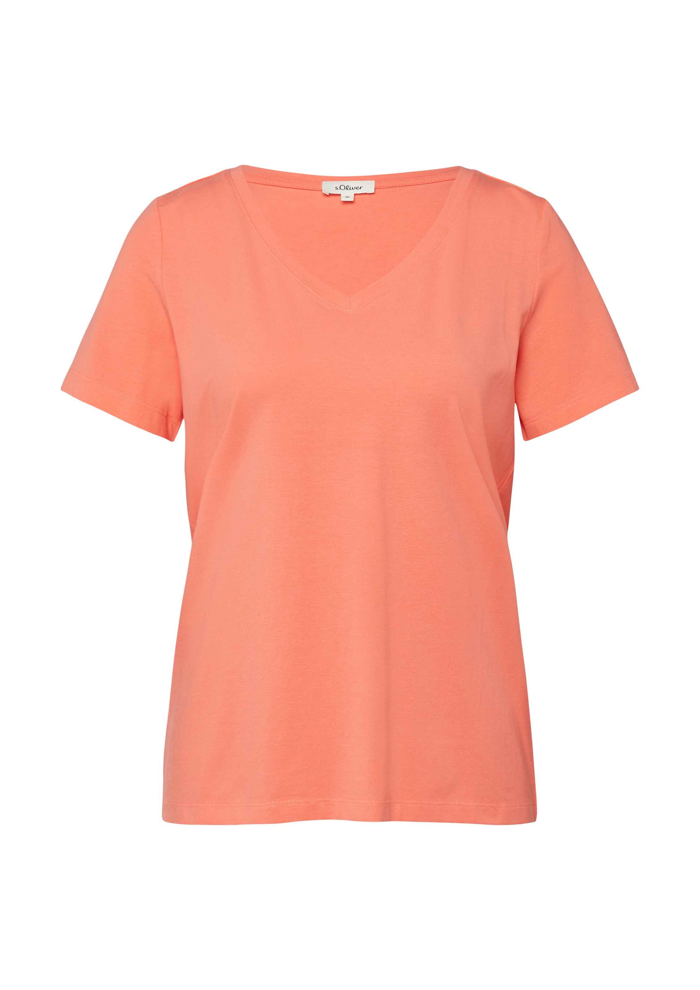 s.Oliver Shirt in Oranje: voorkant
