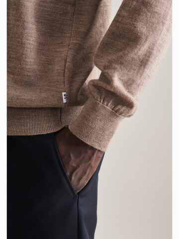 SEIDENSTICKER Pullover 'Schwarzer Rose' in Beige