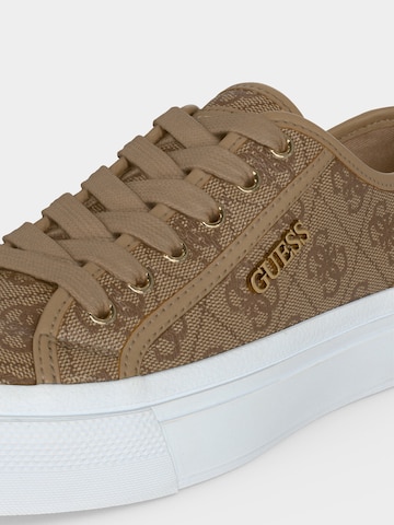 GUESS Ниски маратонки 'Jelexa10' в кафяво