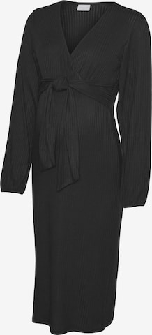 Abito in maglia di MAMALICIOUS in nero: frontale