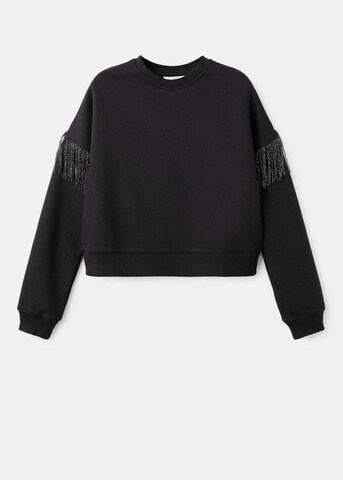 MANGO TEEN Sweatshirt 'Fringe' in Black