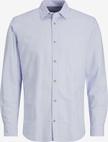 JACK & JONES Button Up Shirt in Blue: front