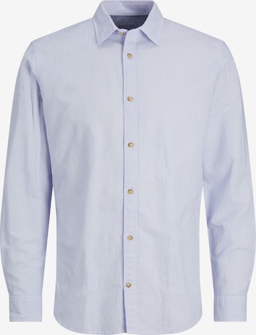 JACK & JONES Button Up Shirt in Blue: front