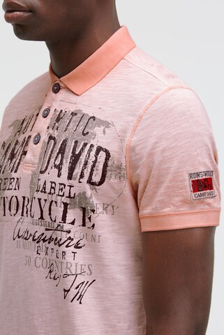 CAMP DAVID Poloshirt in Orange