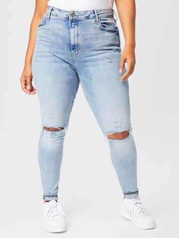 River Island Plus Skinny Jeans in Blau: predná strana