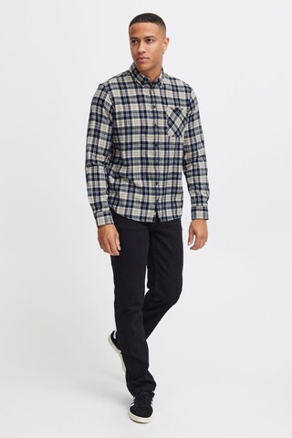 11 Project Regular fit Button Up Shirt 'Hans' in Blue