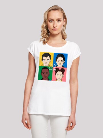 T-shirt 'Sex Education Netflix TV Series' F4NT4STIC en blanc