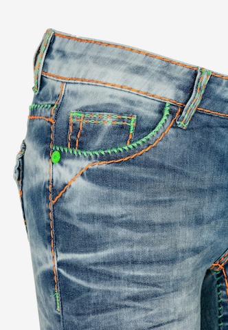 CIPO & BAXX Slimfit Jeans 'Neon' in Blauw