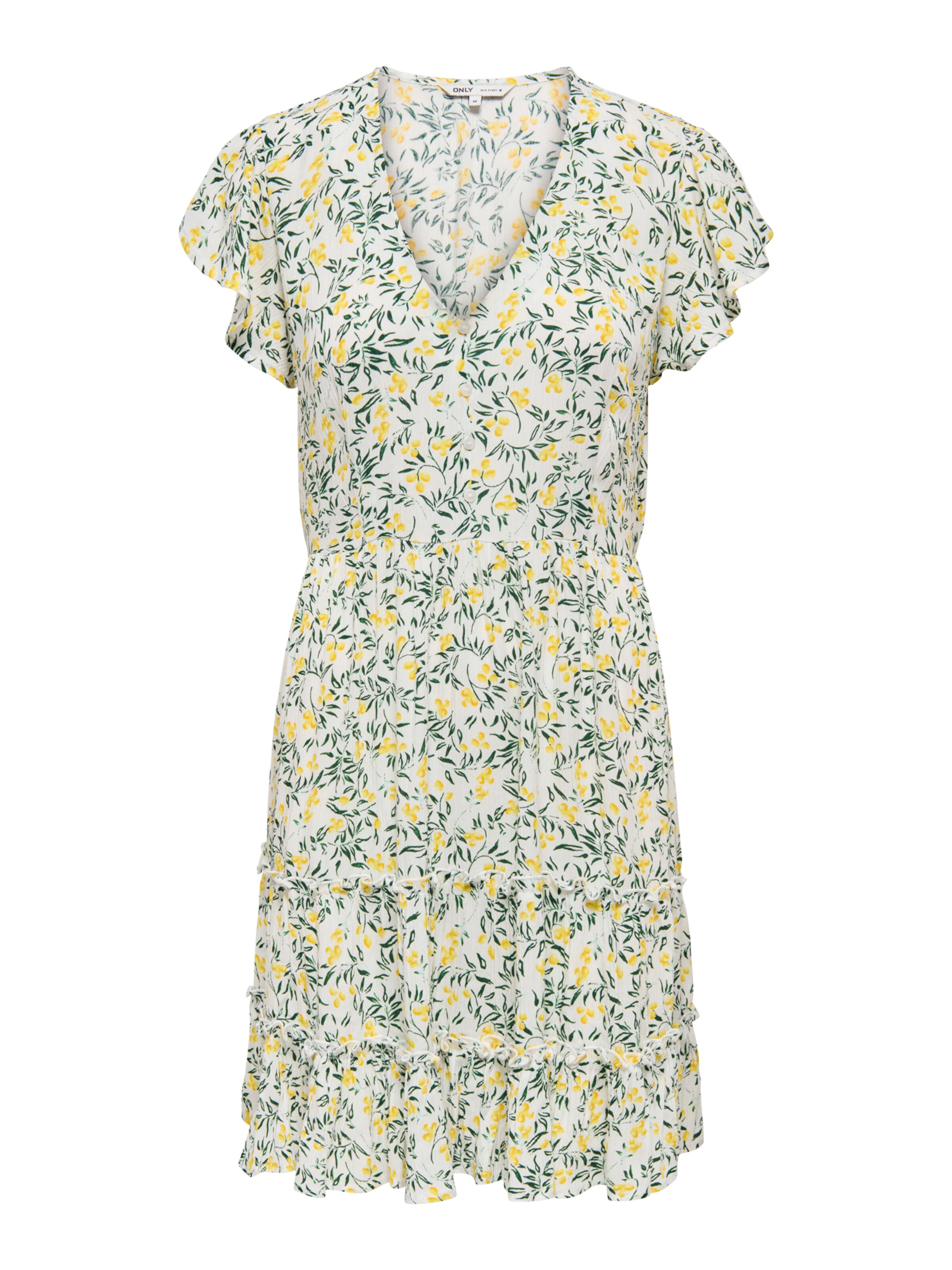 ONLY Kleid 'ONLCLAUDETTE' in Weiß: Vorderseite