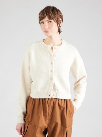 TOPSHOP Knit cardigan in Beige: front