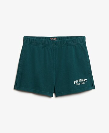 Superdry Regular Broek 'Athletic Essentials' in Groen