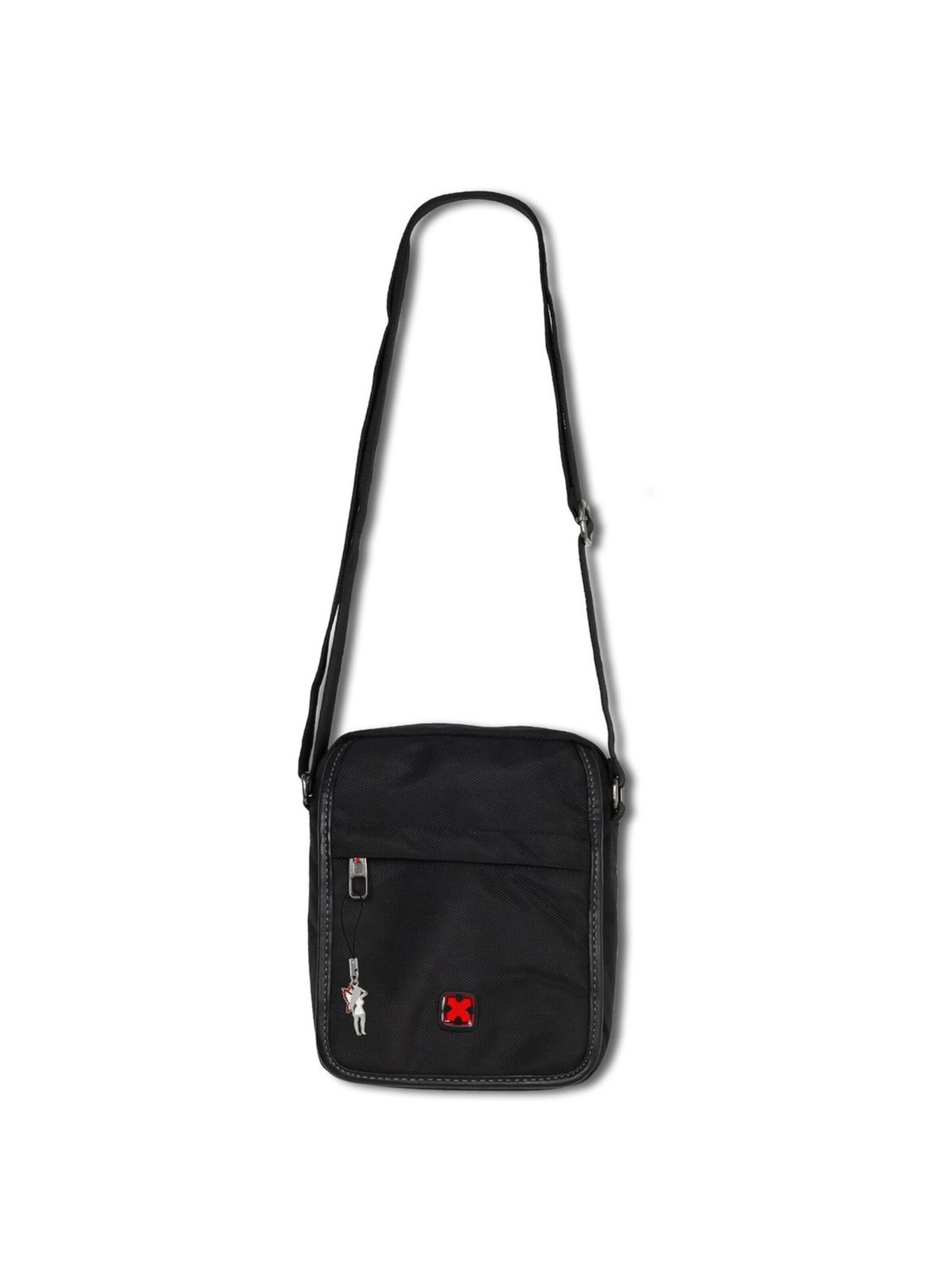 Travel N Meet - Bolso de hombro en negro: frente