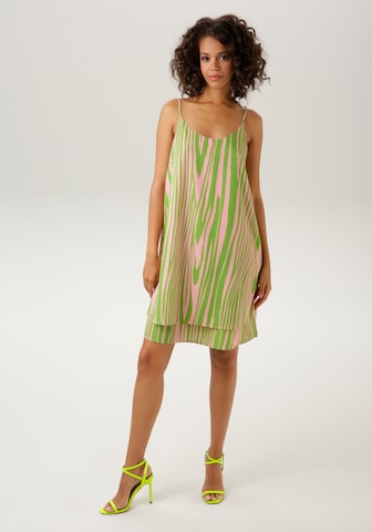 Aniston CASUAL Summer Dress in Green