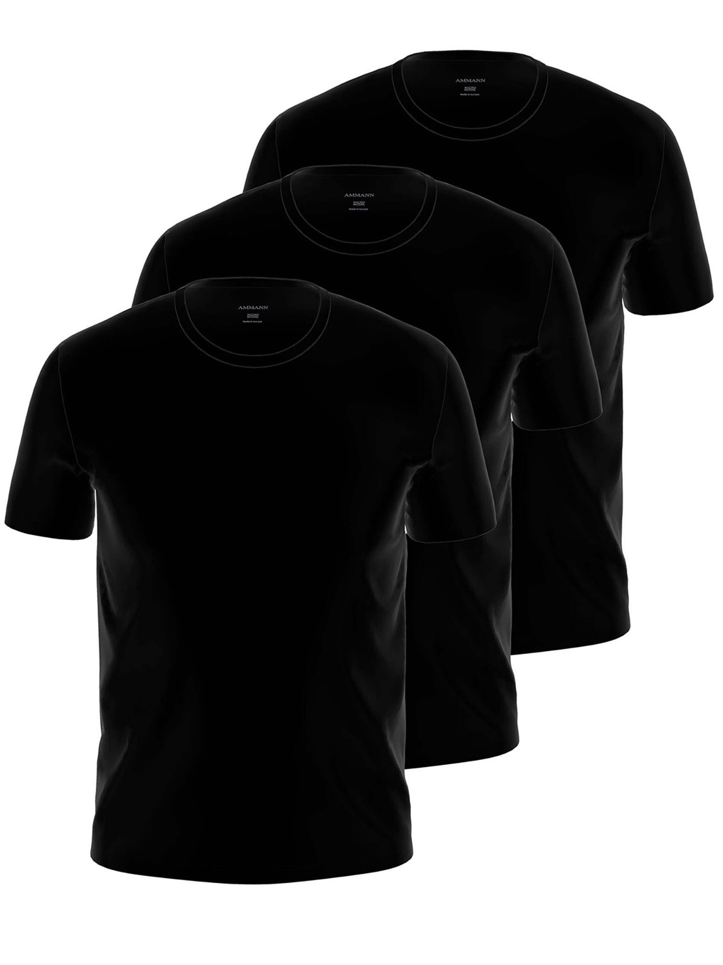 Ammann Undershirt 'Micro Modal' in Black: front