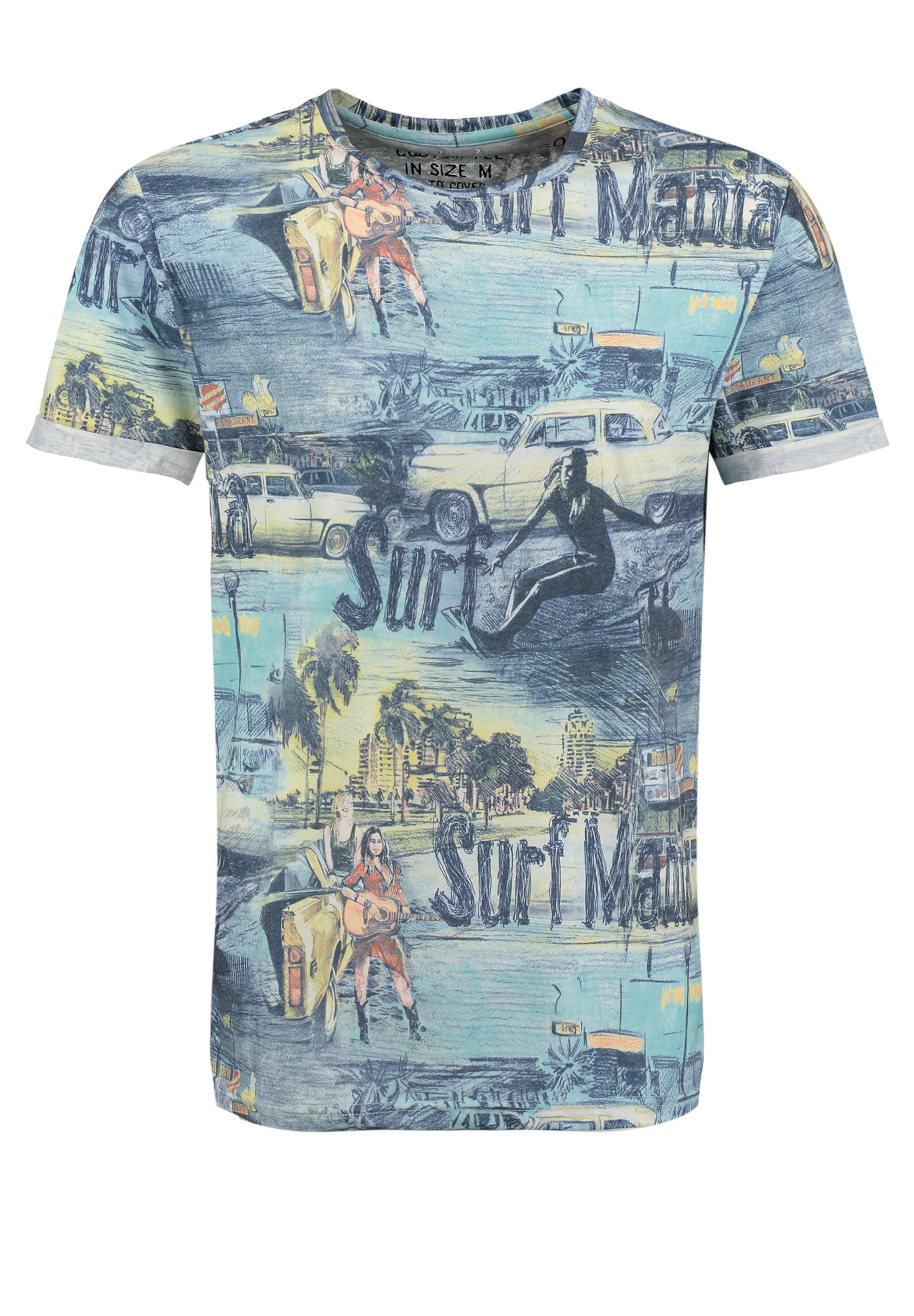 Key Largo Μπλουζάκι 'KL Surf Mania' σε μπλε: μπροστά