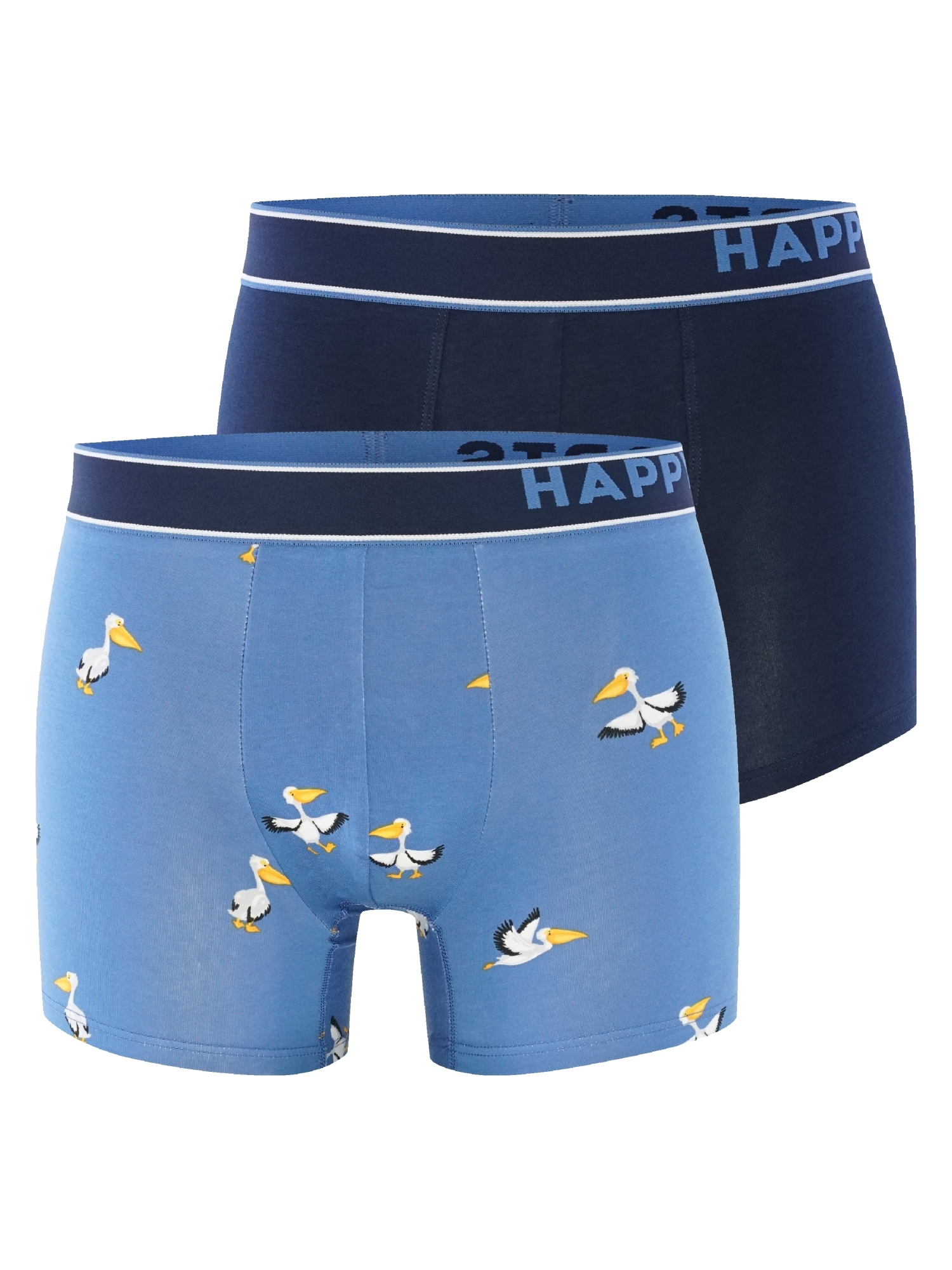 Boxers 2-Pack Happy Shorts en Bleu 