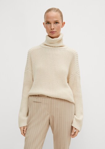 comma casual identity Pullover in Beige: Vorderseite