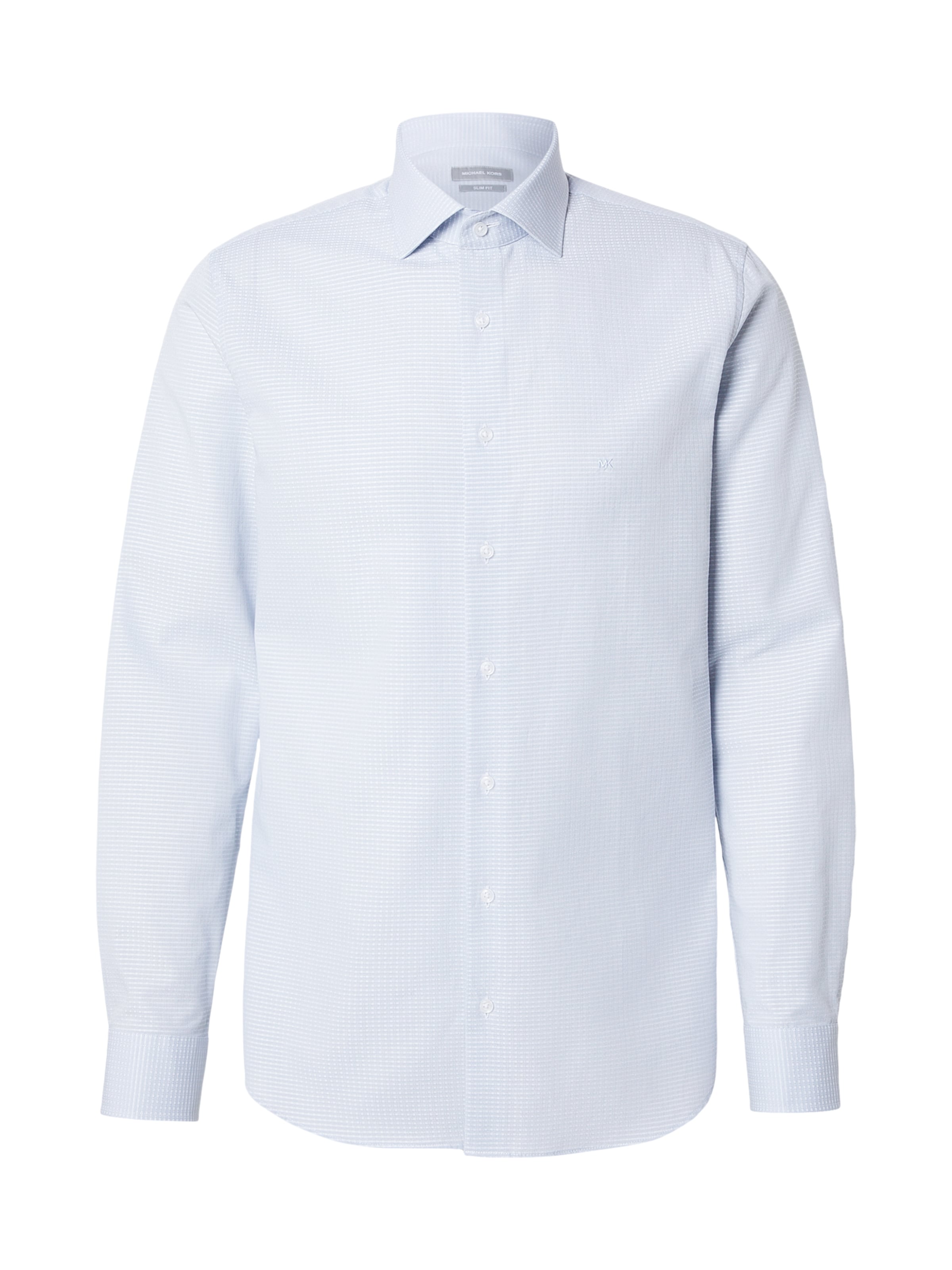 Michael Kors Slim fit Overhemd in Blauw: voorkant