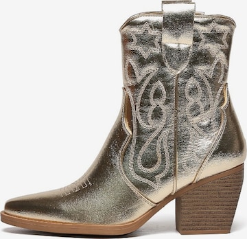 Bottes de cowboy Smile Favorites en or : devant