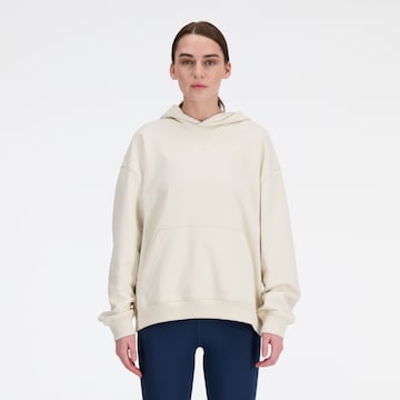 Sweat-shirt new balance en blanc : devant