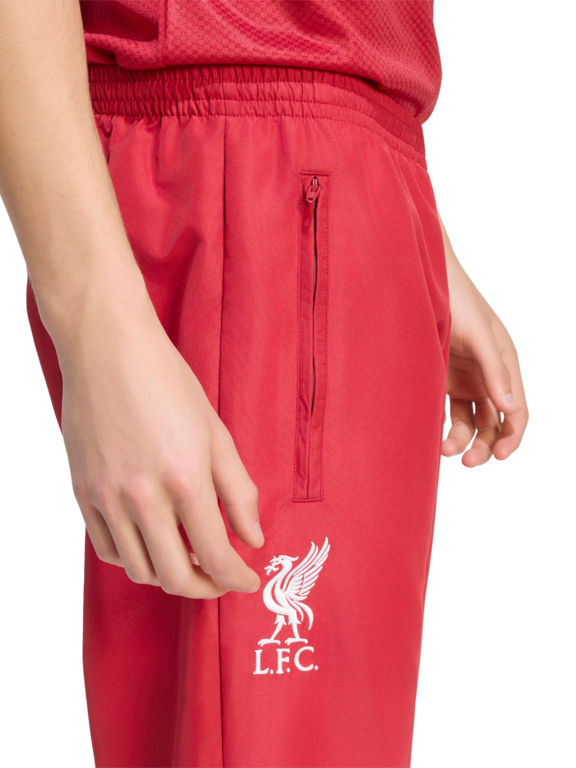 ADIDAS PERFORMANCE Zúžený strih Športové nohavice 'LIVERPOOL FC' - Červená