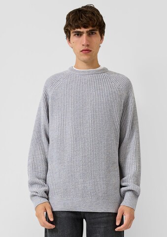 Pull-over QS en gris : devant